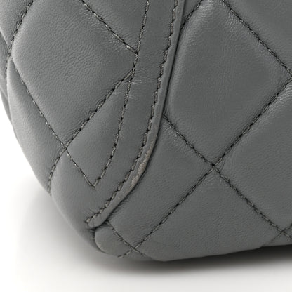 Chanel Lambskin Large Around Pockets Flap Dark Grey 14 of 15
