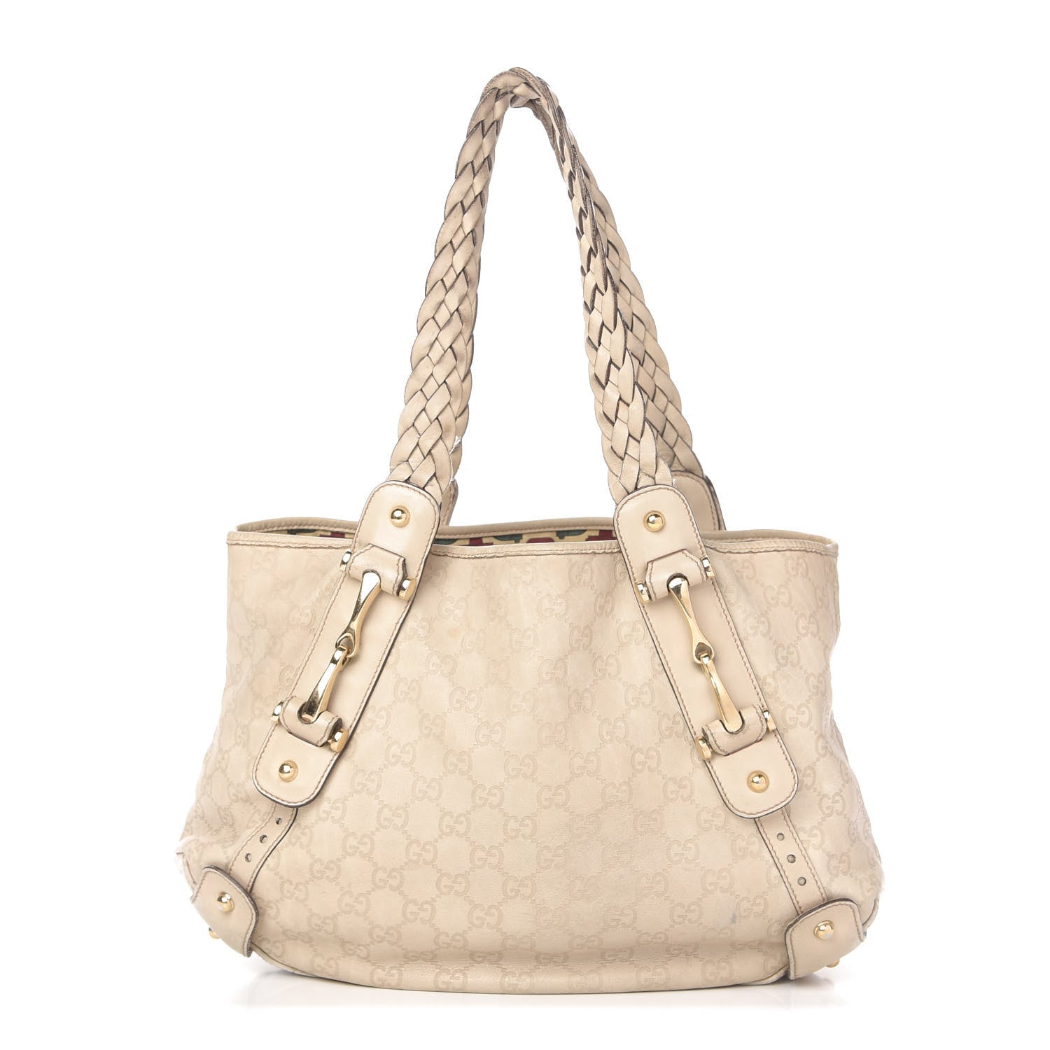 Gucci Guccissima Small Pelham Shoulder Bag Off White 1 of 12