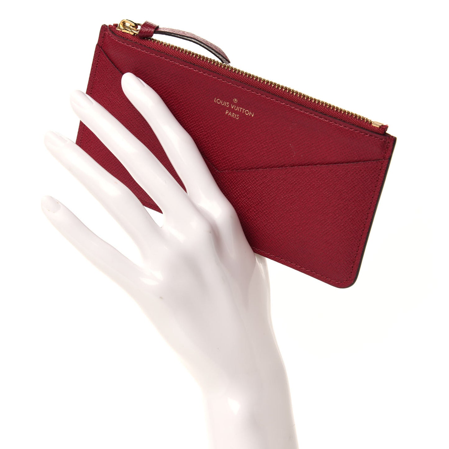Calfskin Jeanne Wallet Zippered Insert Fuchsia