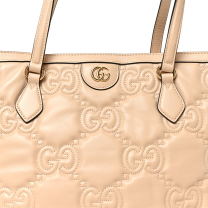 Gucci Calfskin GG Matelasse Medium Ophidia Shopping Tote Beige 8 of 10