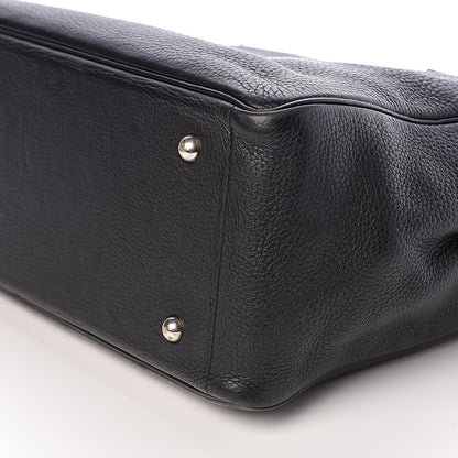 Hermes Taurillon Clemence Victoria II Cabas 32 Black 8 of 9