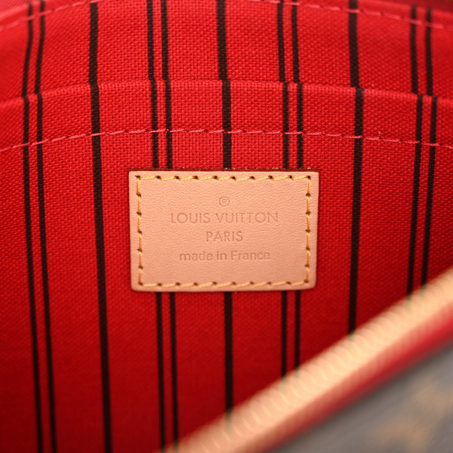 Louis Vuitton Monogram Neverfull MM GM Pochette Pivoine 6 of 7