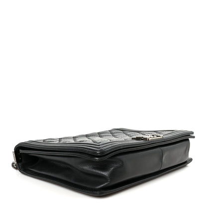 Chanel Calfskin Quilted Double Stitch New Medium Boy Flap Black 3 of 9