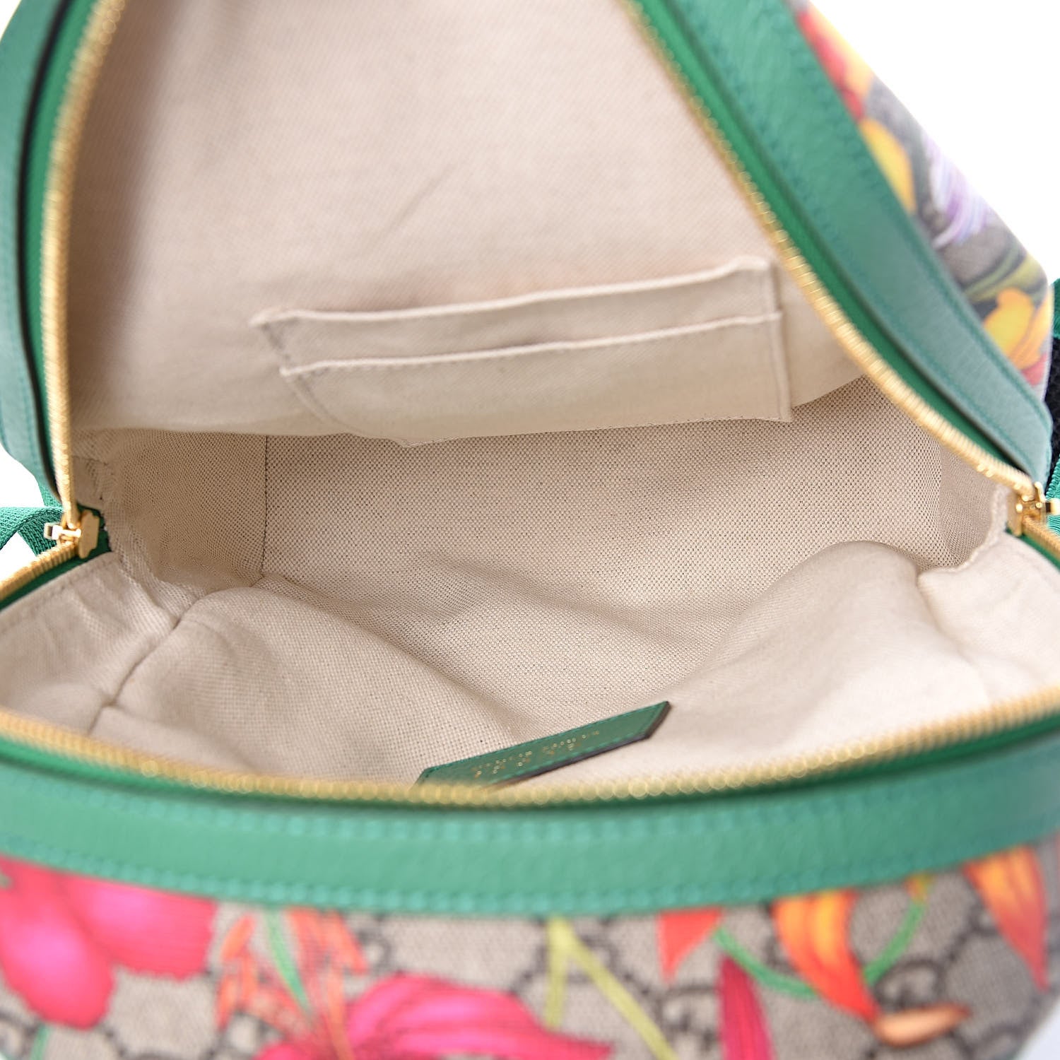 Gucci GG Supreme Monogram Flora Web Small Ophidia Day Backpack Green 5 of 12