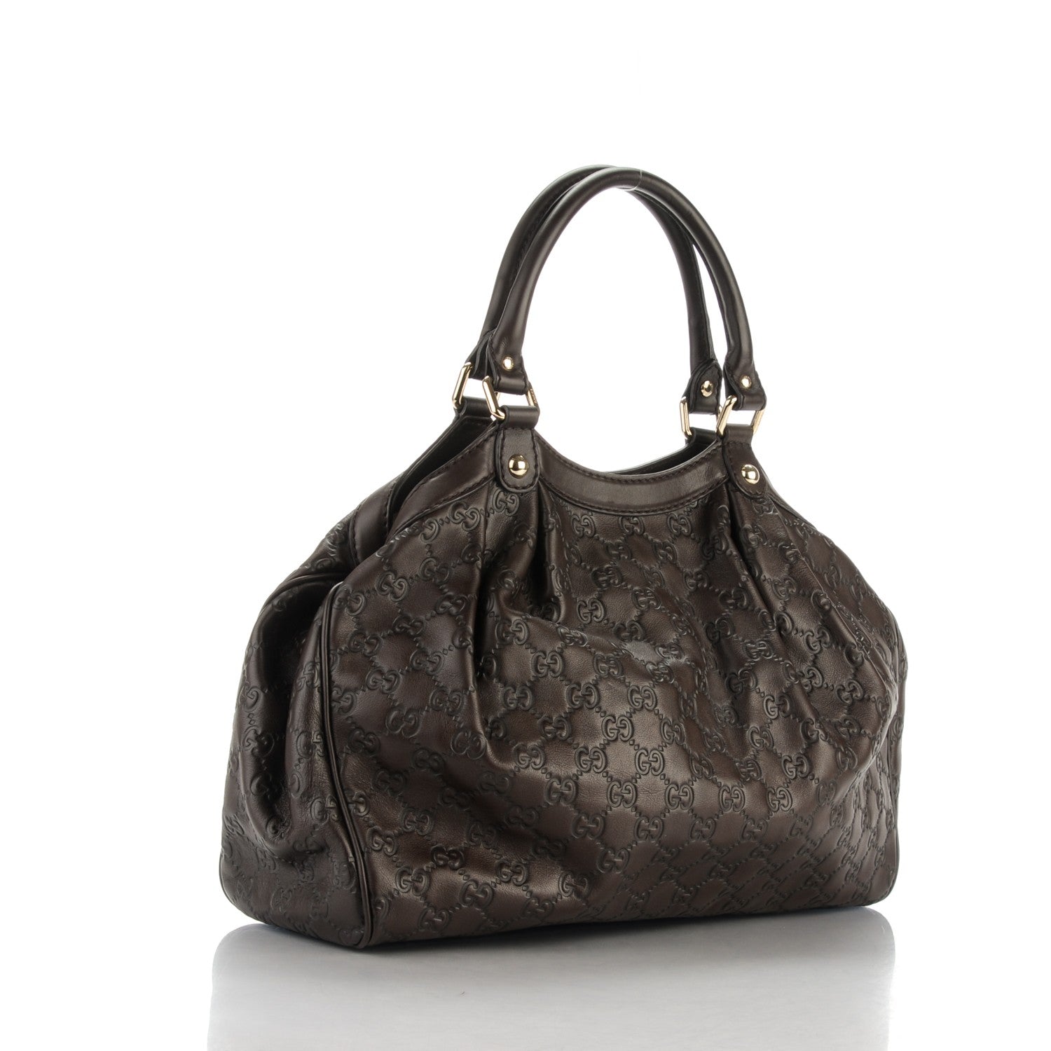 Gucci Guccissima Medium Sukey Tote Chocolate 3 of 7