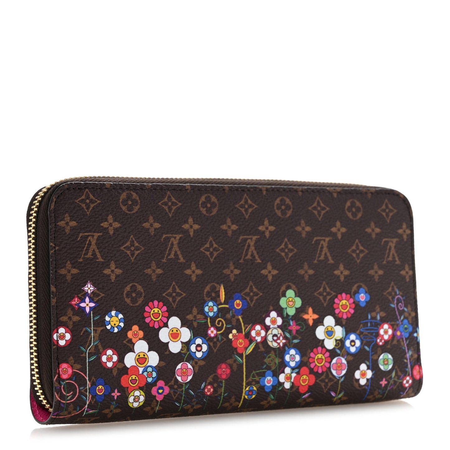 LV X TM Monogram Flowers Zippy Wallet