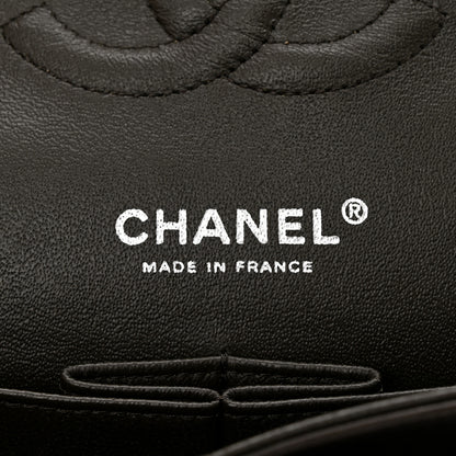 Chanel Lambskin Quilted Tri-Color Medium Double Flap Burgundy 6 of 10