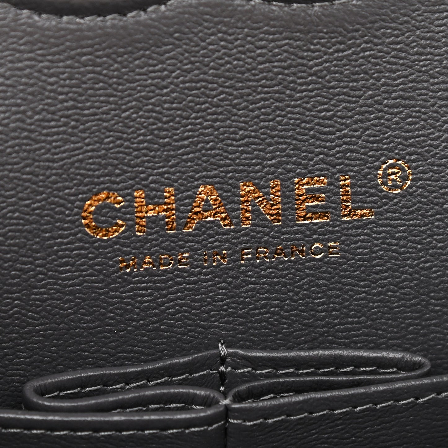 Caviar Quilted Medium Double Flap Dark Grey