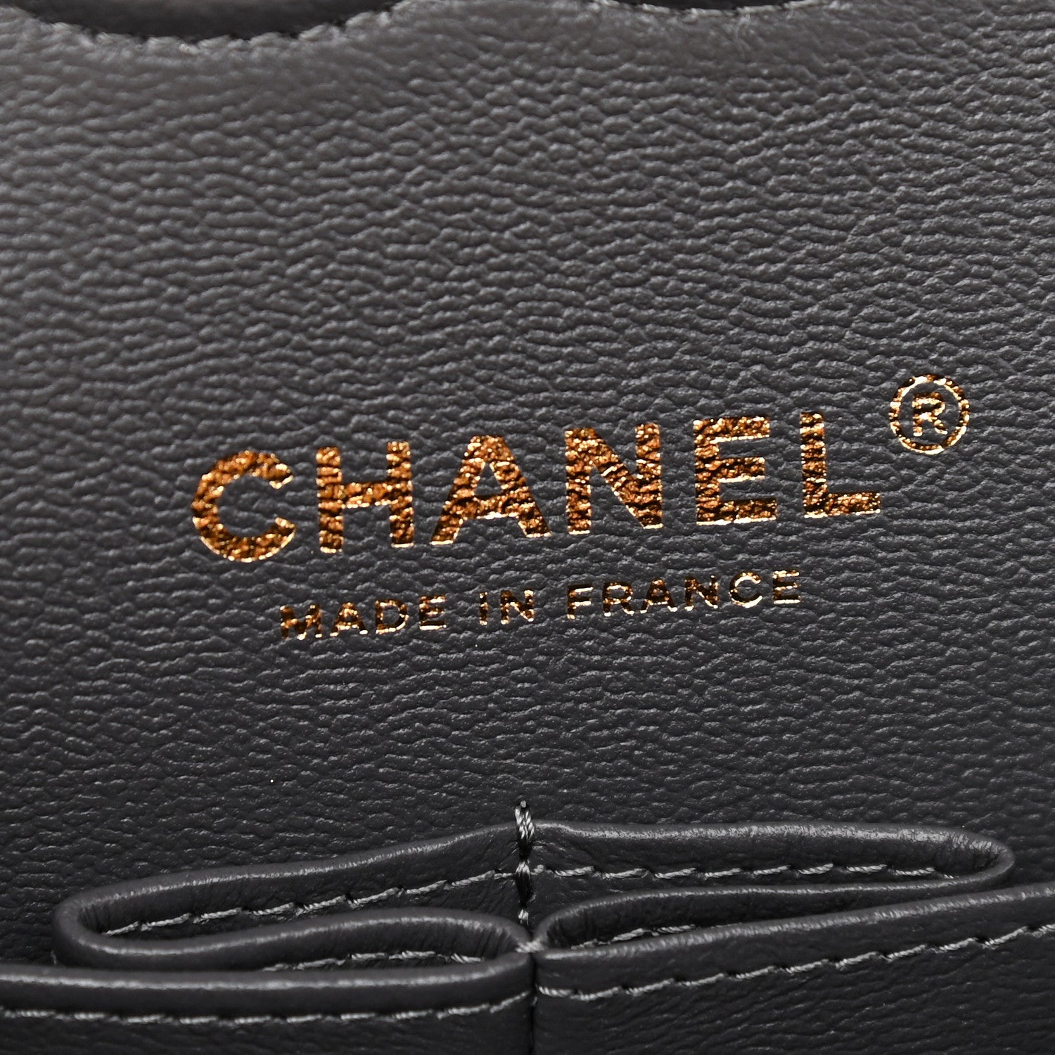 Chanel Caviar Quilted Medium Double Flap Dark Grey 5 of 8