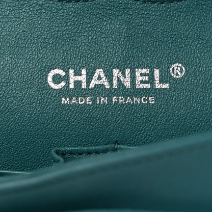 Chanel Lambskin Quilted Medium Double Flap Light Blue 6 of 10