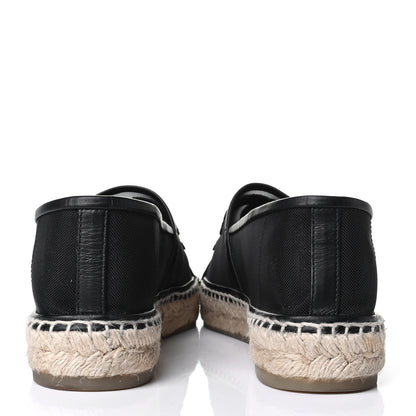 Chanel Mesh Grosgrain CC Espadrilles 39 Black 3 of 6