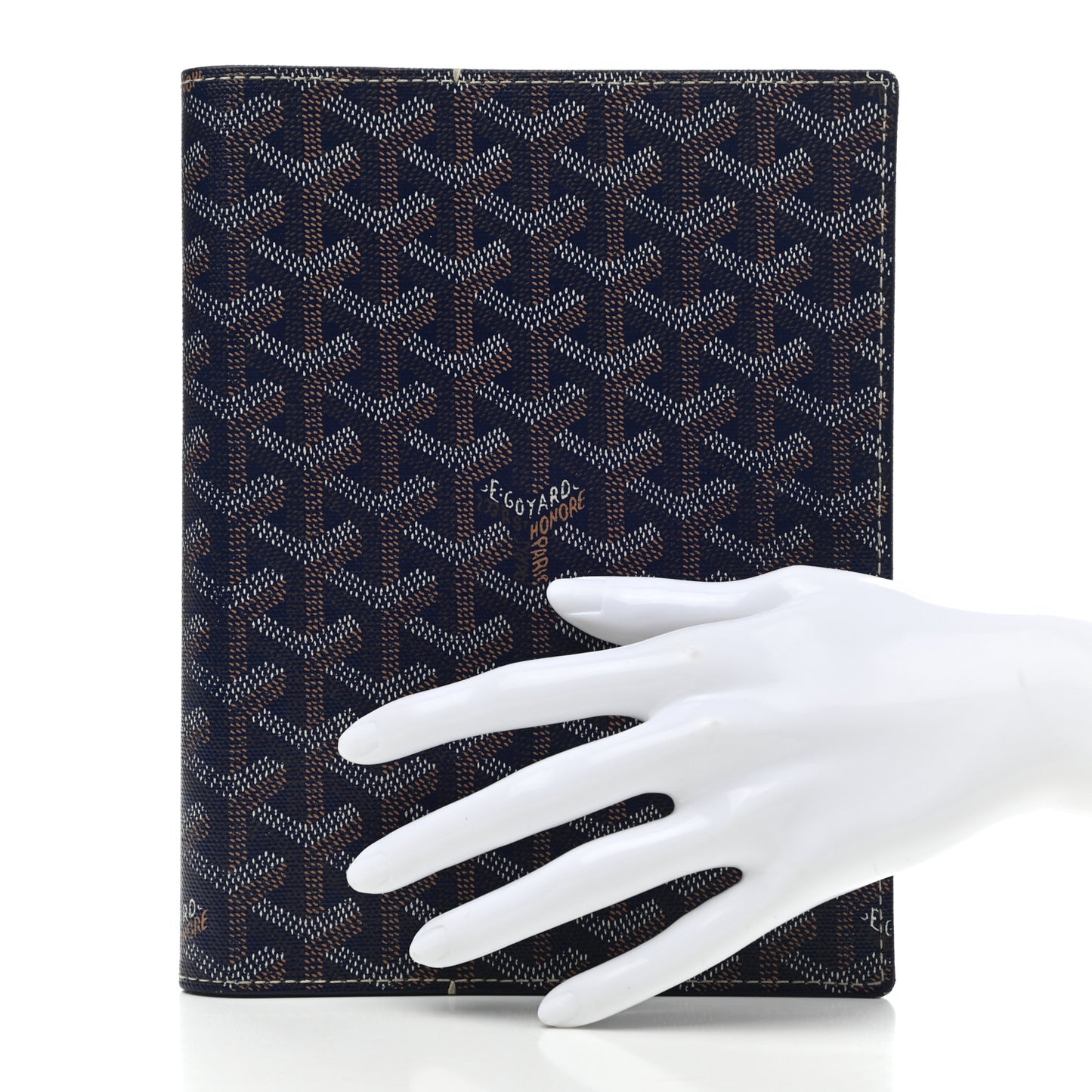 Goyardine Agenda Cover Navy
