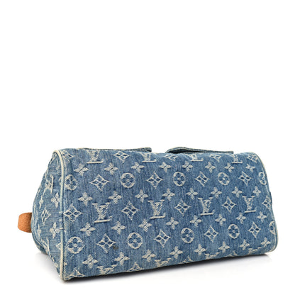Louis Vuitton Monogram Denim Neo Speedy Blue 4 of 13