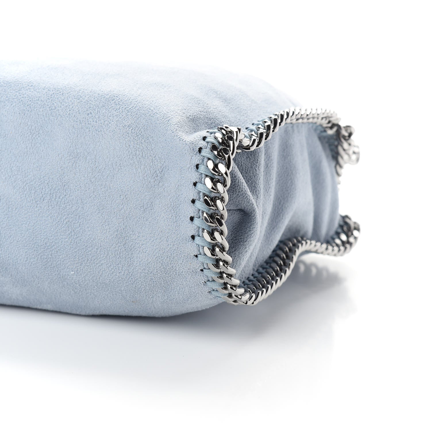 Stella McCartney Shaggy Deer Falabella Fold Over Tote Light Blue 8 of 8