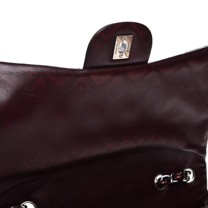 Chanel Patent Quilted Jumbo Single Flap Bordeaux 6 of 9