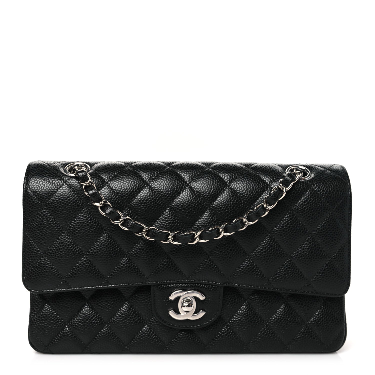 Chanel Caviar Quilted Medium Double Flap Black 1 of 10