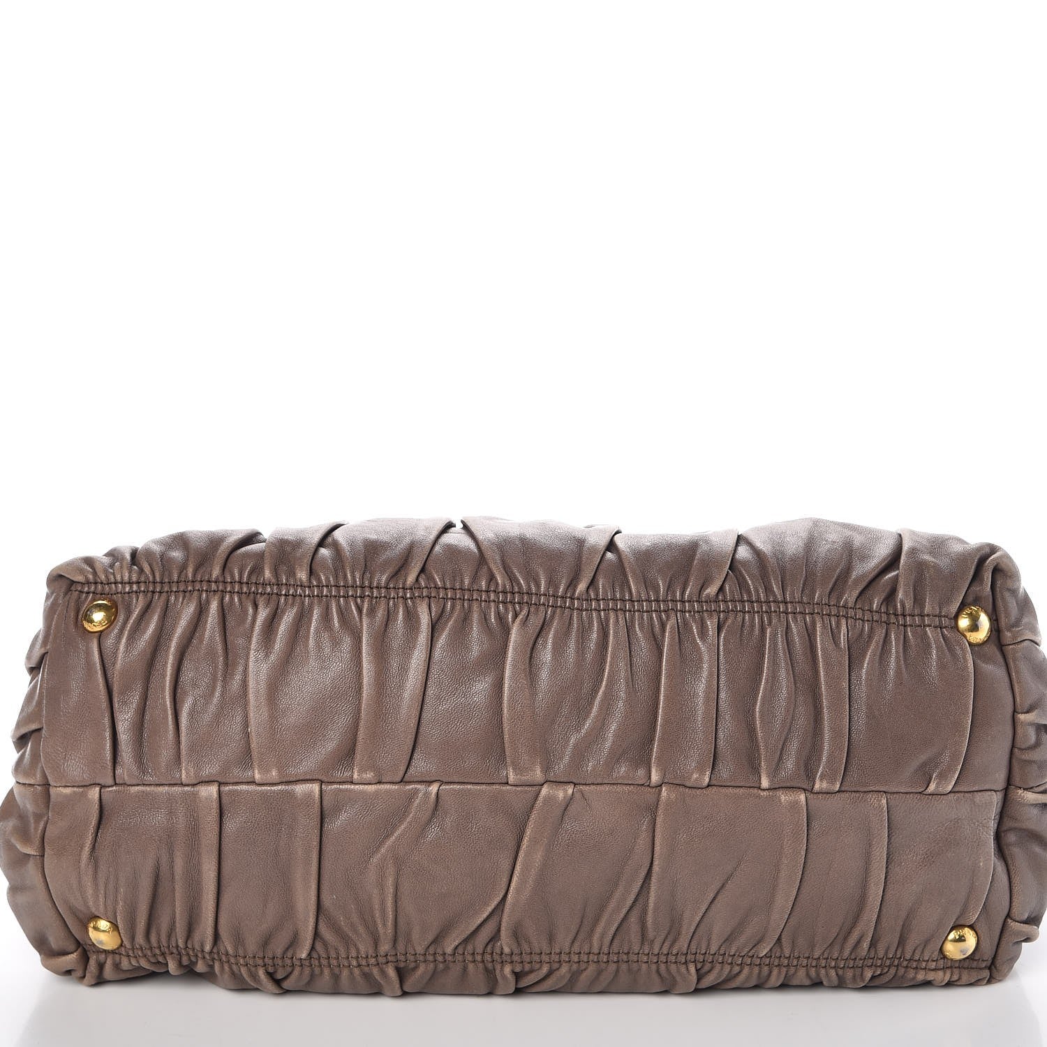 Prada Nappa Gaufre Tote Bambu 13 of 14