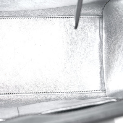 Celine Laminated Lambskin Micro Luggage Silver 15 of 18