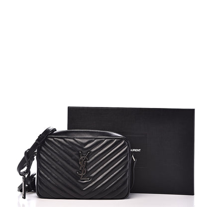 Saint Laurent Calfskin Matelasse Monogram Lou Camera Bag Black 16 of 16