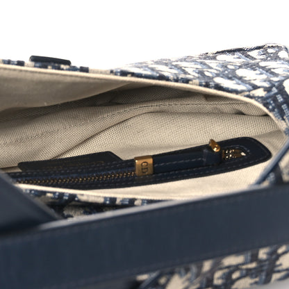 Christian Dior Oblique Saddle Bag Blue 5 of 11
