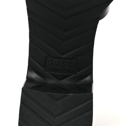 Gucci Rubber Gucci Logo Womens Platform 20/60mm Slide Sandals 37 Black 7 of 10