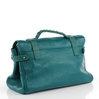 Mulberry Micrograin Calfskin Lizard Medium Alexa Emerald 3 of 9