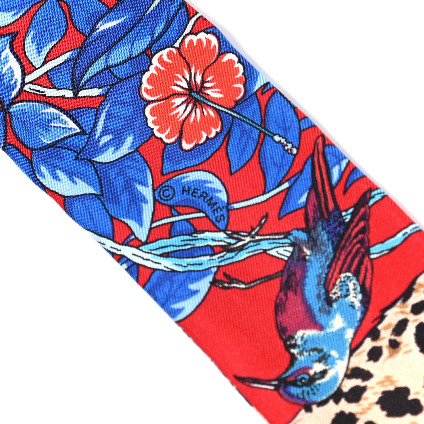 Silk Jungle Love Love Twilly Rouge Marine Fauve