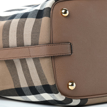 Burberry Grainy Calfskin House Check Medium Sycamore Dark Sand 8 of 12