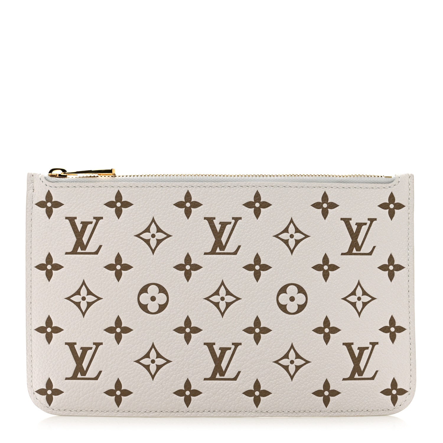 Louis Vuitton Empreinte Monogram Spring In The City Neverfull Pochette MM Kaki Beige Cream 1 of 6