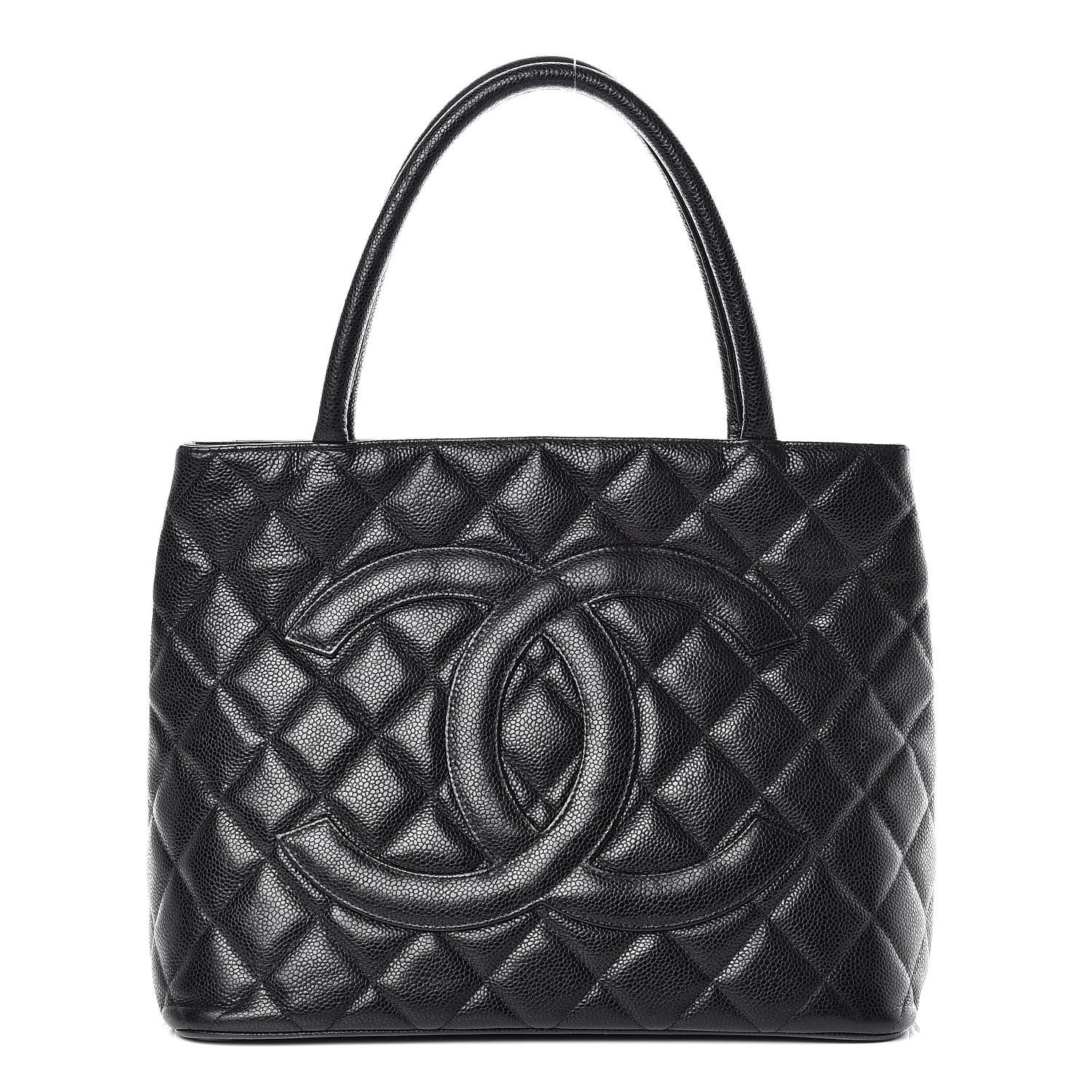 Chanel Caviar Quilted Medallion Tote Black 1 of 20