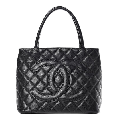 Chanel Caviar Quilted Medallion Tote Black 1 of 20