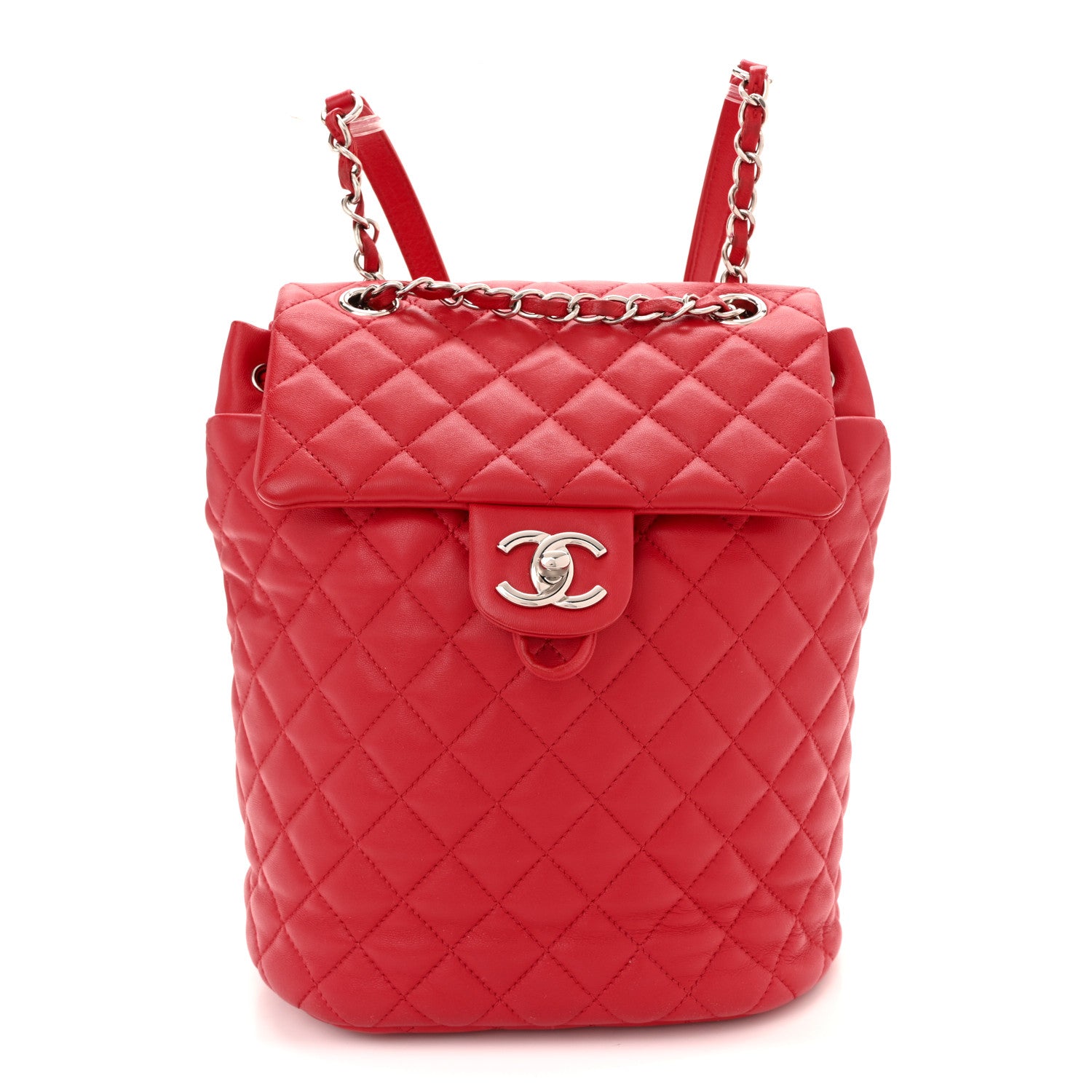 Chanel Lambskin Quilted Small Urban Spirit Backpack Red 1 of 10