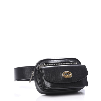 Gucci Fluffy Calfskin Mini Morpheus Belt Bag 70 28 Black 4 of 11