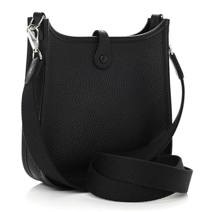 Hermes Taurillon Clemence Evelyne TPM Black 2 of 9
