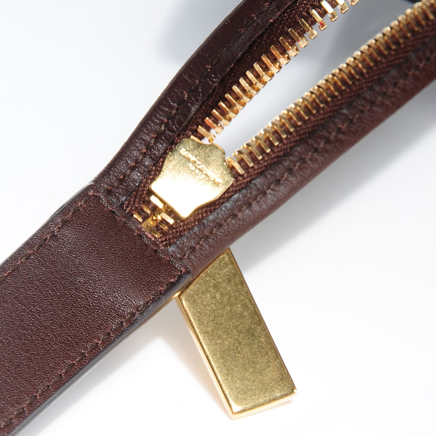 Leather Medium Classic Y Cabas Brown