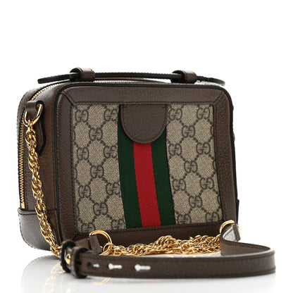 Gucci GG Supreme Monogram Mini Ophidia Top Handle Shoulder Bag Brown 2 of 10