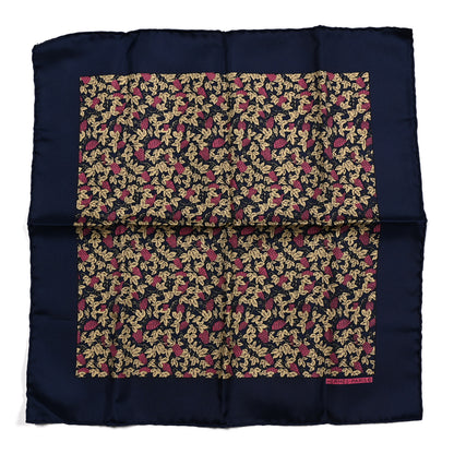 Hermes Silk Grape Vines Pocket Square 45 1 of 3