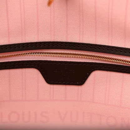 Louis Vuitton Damier Ebene Neo Neverfull MM Rose Ballerine 6 of 9