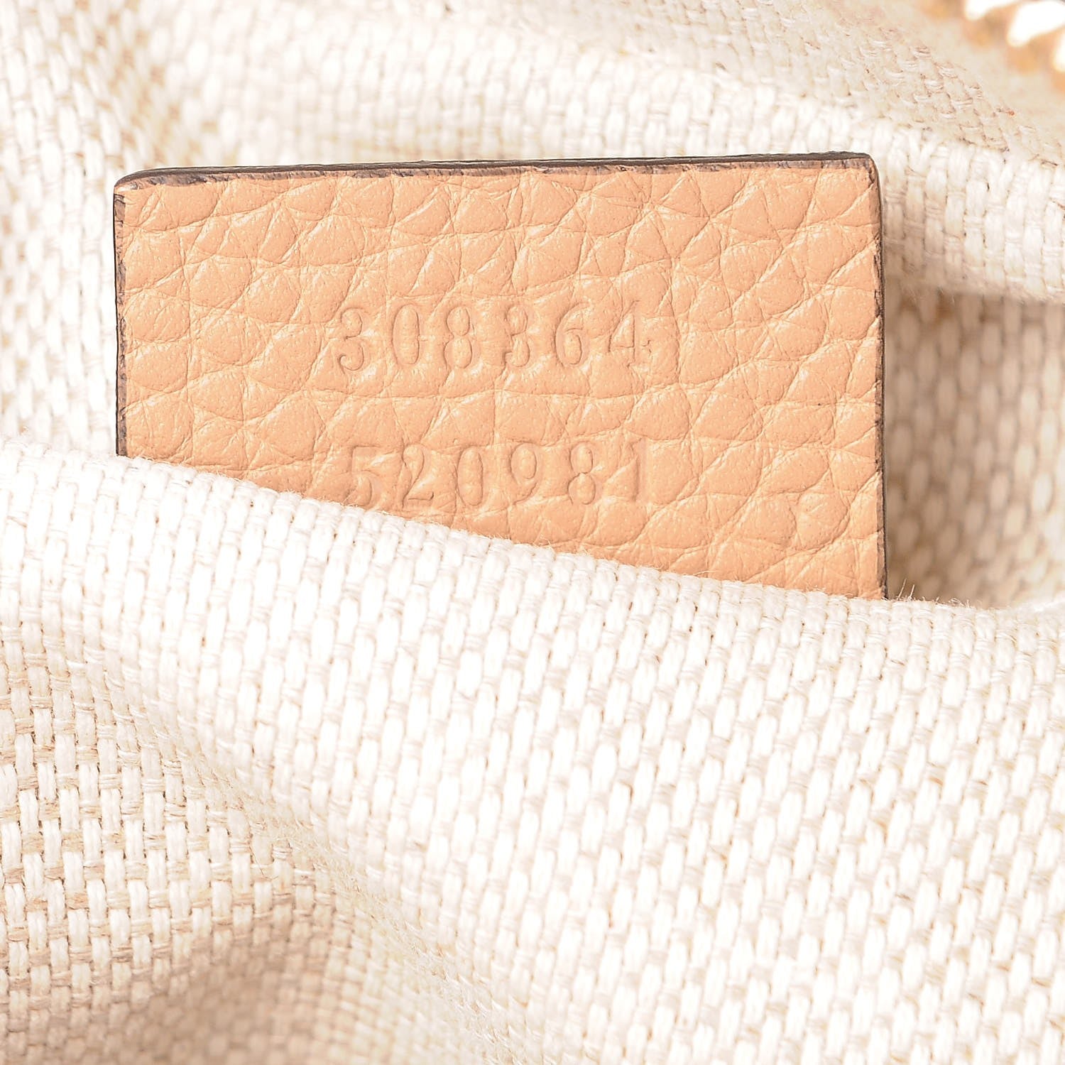 Gucci Pebbled Calfskin Small Soho Disco Bag Rose Beige 7 of 8