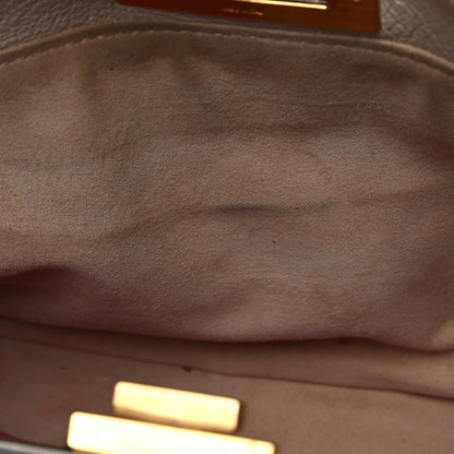 Fendi Goatskin Stingray Medium Peekaboo Iconic Satchel White Pink 19 of 31