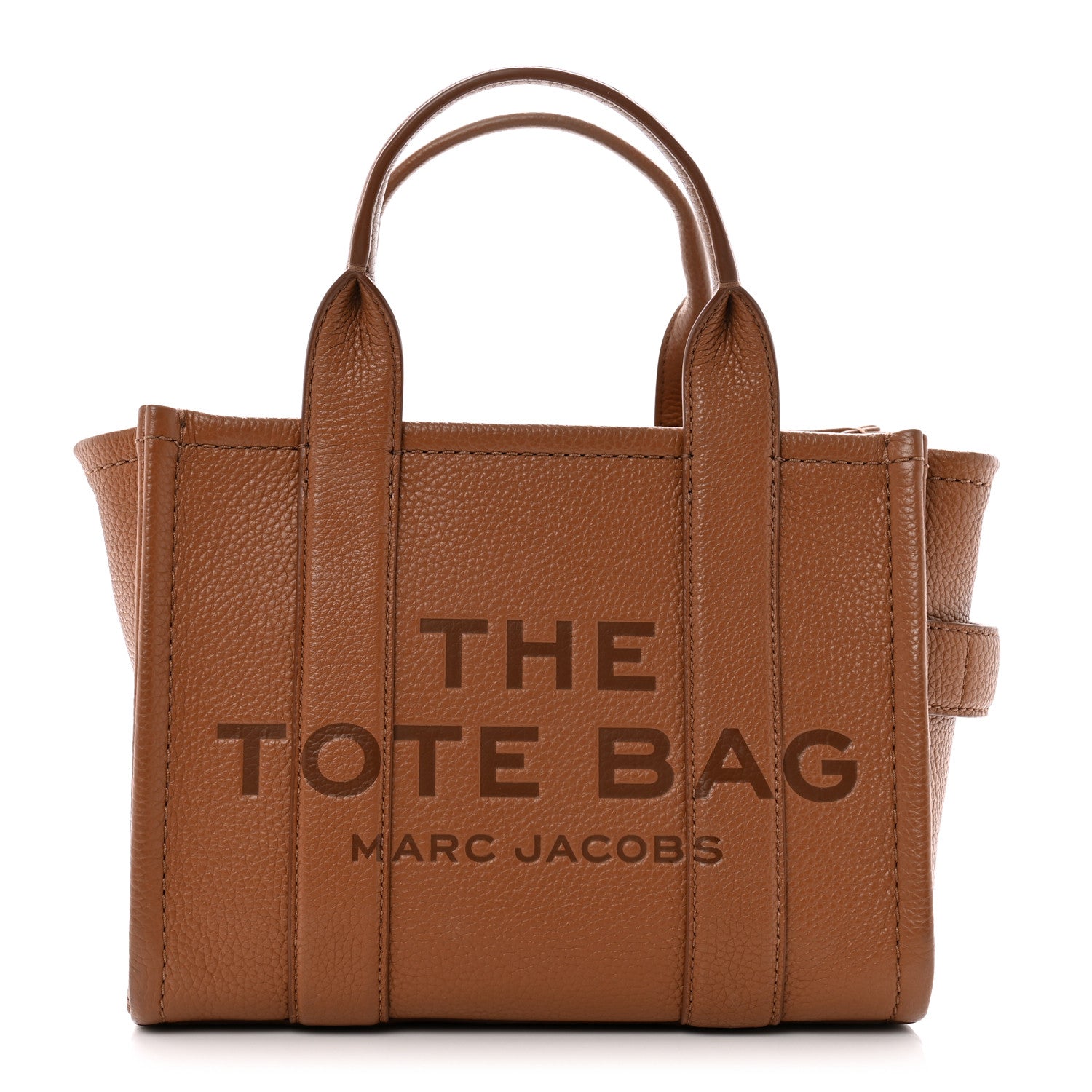 Marc Jacobs Grained Calfskin Small The Tote Bag Argan Oil 1 of 15