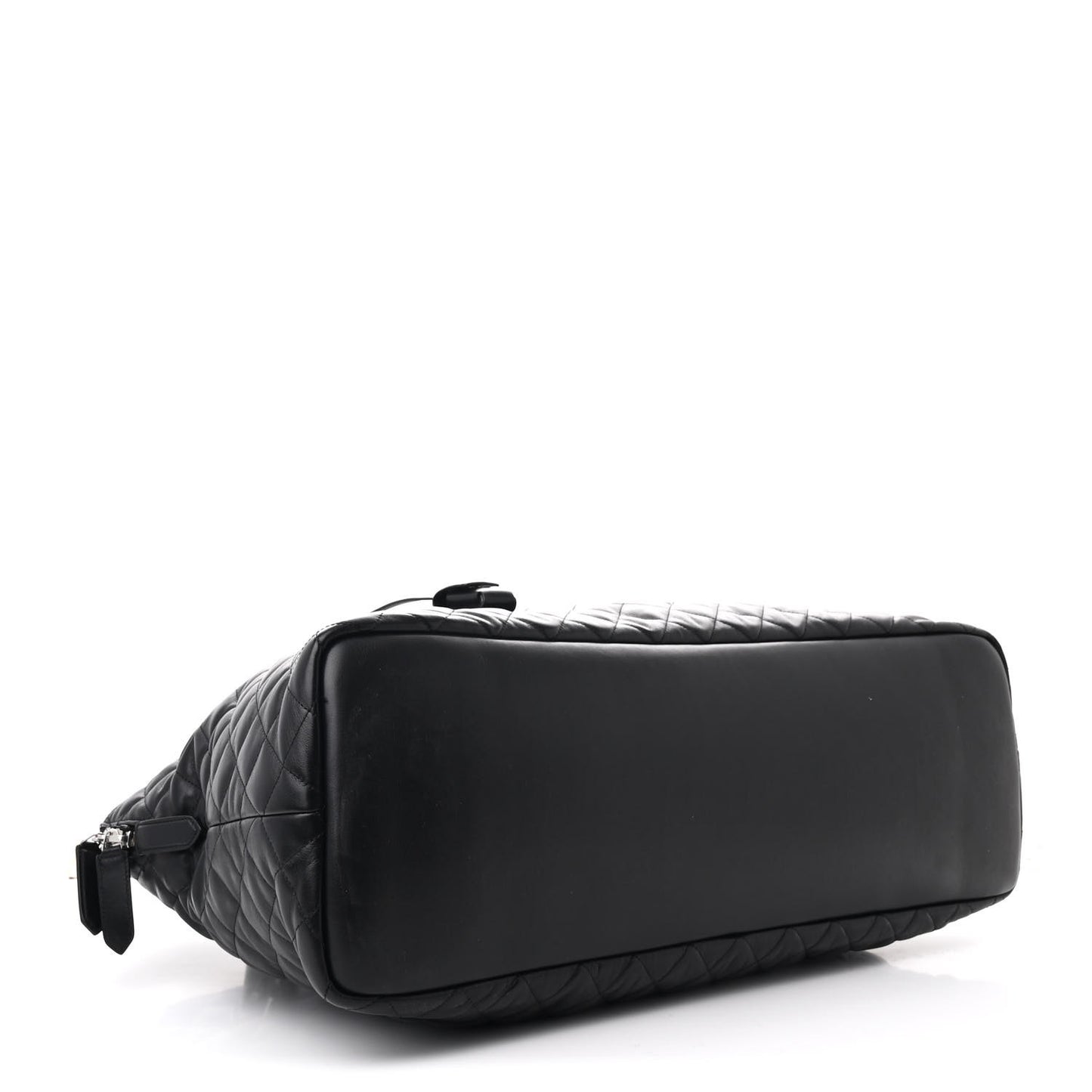 Calfskin Quilted ES Giant Travel Bag Black
