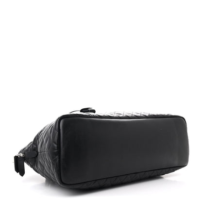 Saint Laurent Calfskin Quilted ES Giant Travel Bag Black 4 of 10