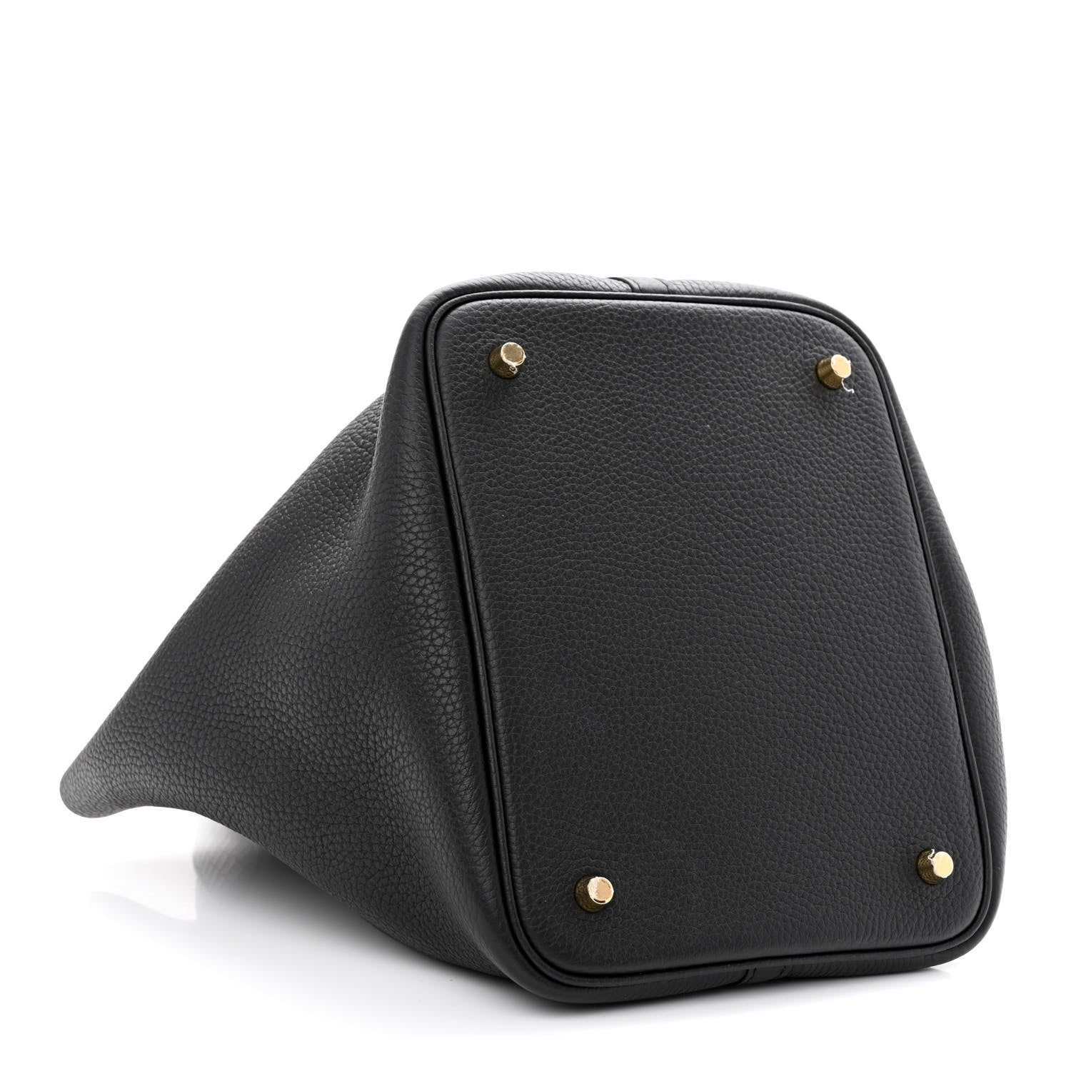 Hermes Taurillon Clemence Matte Alligator Picotin Lock Touch 22 MM Black 4 of 10