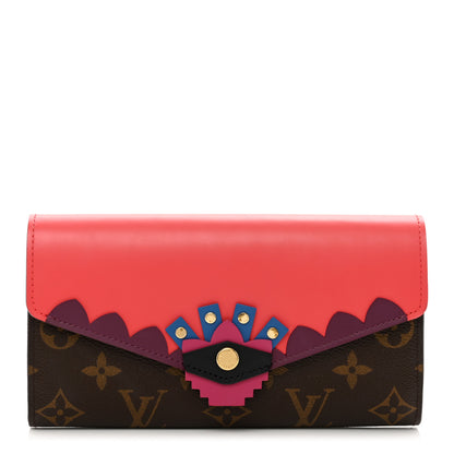 Louis Vuitton Monogram Totem Sarah Wallet Flamingo 1 of 10
