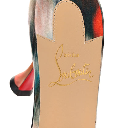 Christian Louboutin Crepe Satin Ombre Nicol Is Back 85 Slide Sandals 39 Loubi 8 of 8