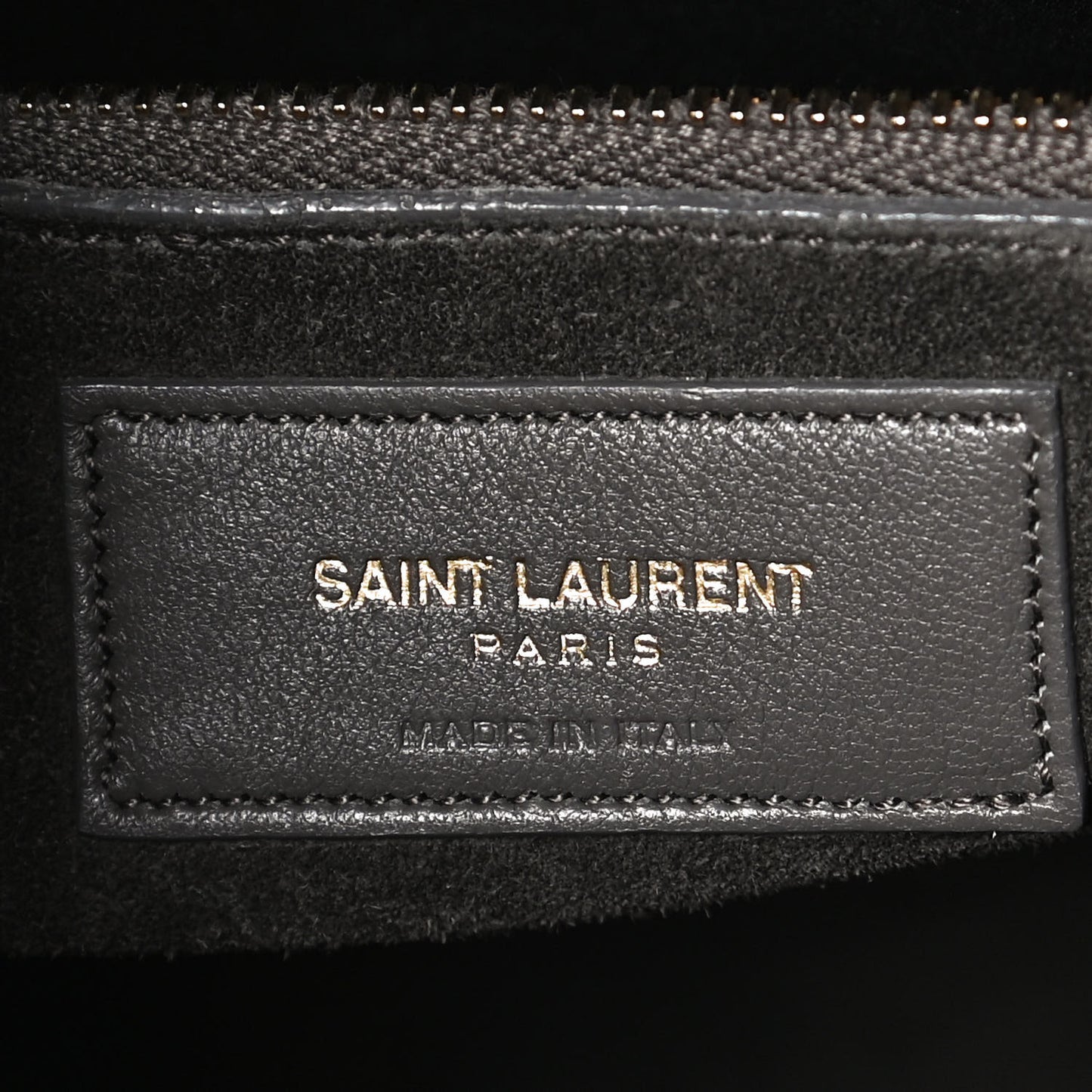 Calfskin Crocodile Embossed Small Sac De Jour Fog