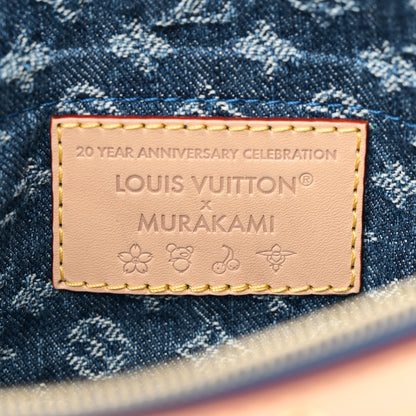 Louis Vuitton LV X TM Monogram Denim Cerises Pochette Accessories Blue 6 of 11