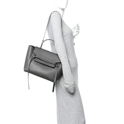 Celine Grained Calfskin Mini Belt Bag Grey 2 of 14