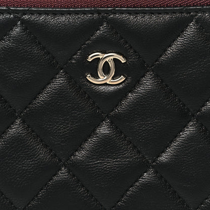 Chanel Lambskin Quilted Small Cosmetic Case Black 8 of 9